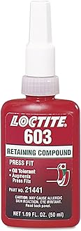 Henkel Loctite 603 Retaining Compound - High Strength 50 ml Retaining Oil Tolerant