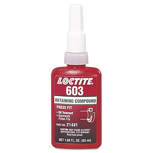 Henkel Loctite 603 Retaining Compound - High Strength 50 ml Retaining Oil Tolerant