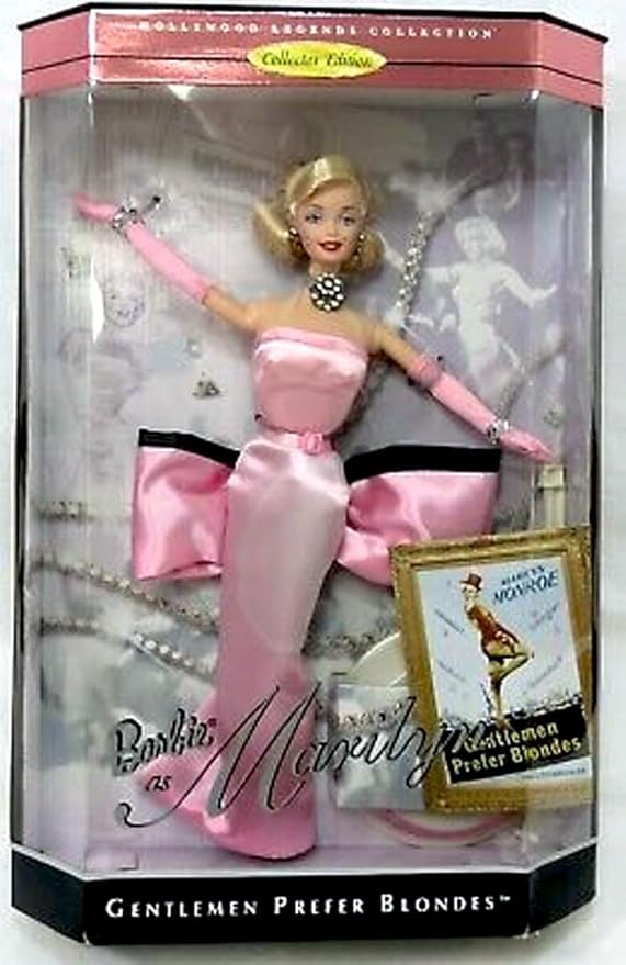 バービー マリリン カスタマイズドフェイスペイント&紳士は金髪がお好きのドレス バービー マリリン カスタマイズドフェイスペイント&紳士は金髪がお