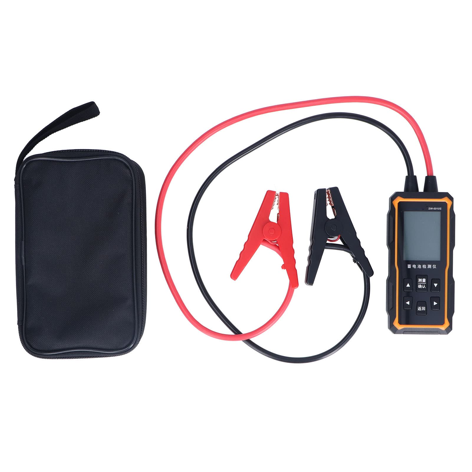 Ejoyous Tester Baterii Duży Wyświetlacz LCD Tester Akumulatora Samochodowego do Akumulatorów Kwasowo-ołowiowych 12 V 24 V ABS Test Kelvina CCA Analiza Rozruchu ładowania dla Właścicieli Pojazdów w