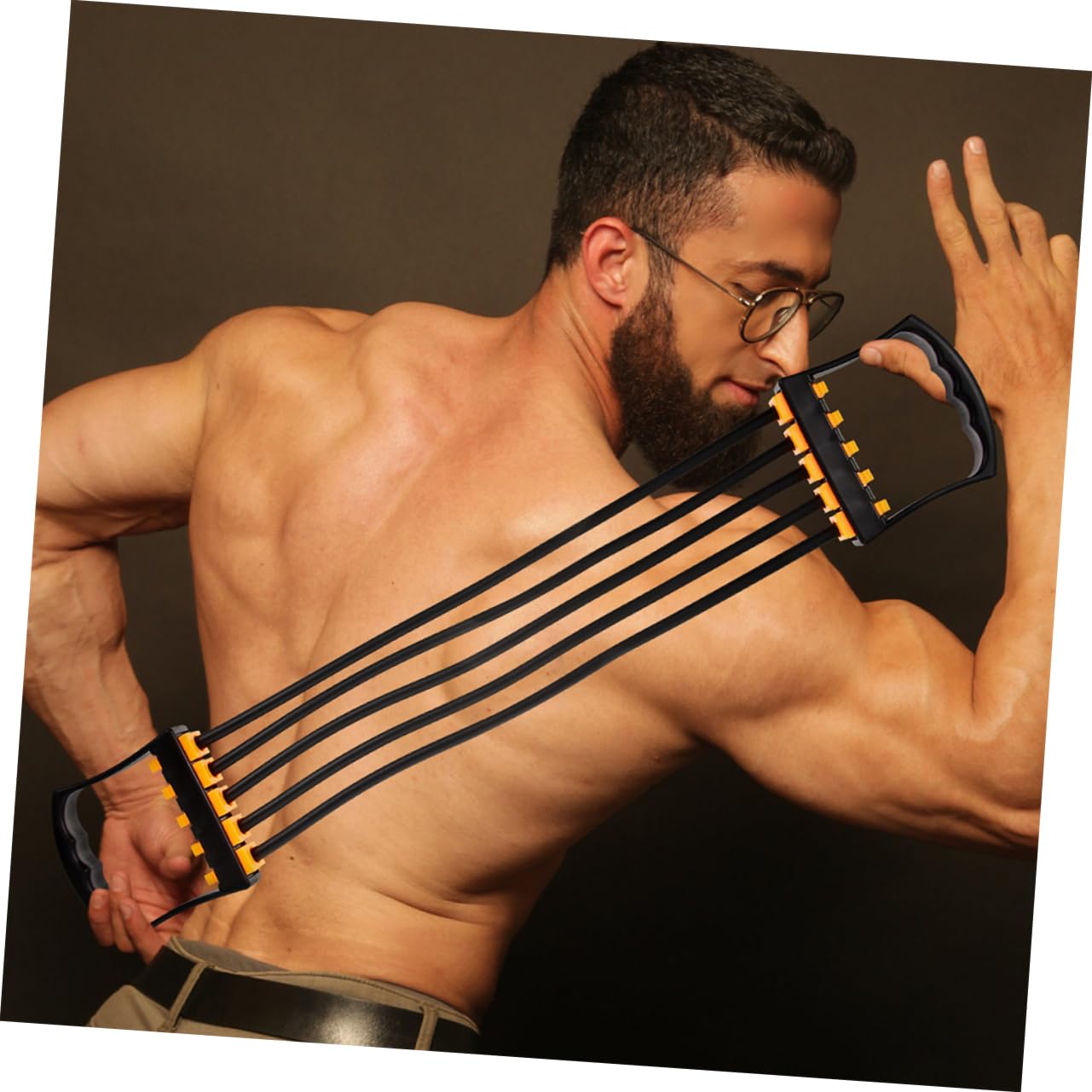 Toyvian 2 Pezzi Bande per Fitness con Maniglie Ergonomiche per Allenamenti Trazione e Muscolare Resistente e Antiscivolo per Palestra e Home Fitness