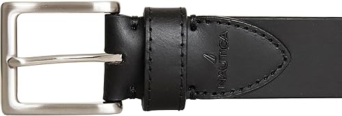 Miniatura 2 de Nautica Men's Casual Leather Belt Everyday Classic Pants Jeans Khakis Chinos Metal Buckle