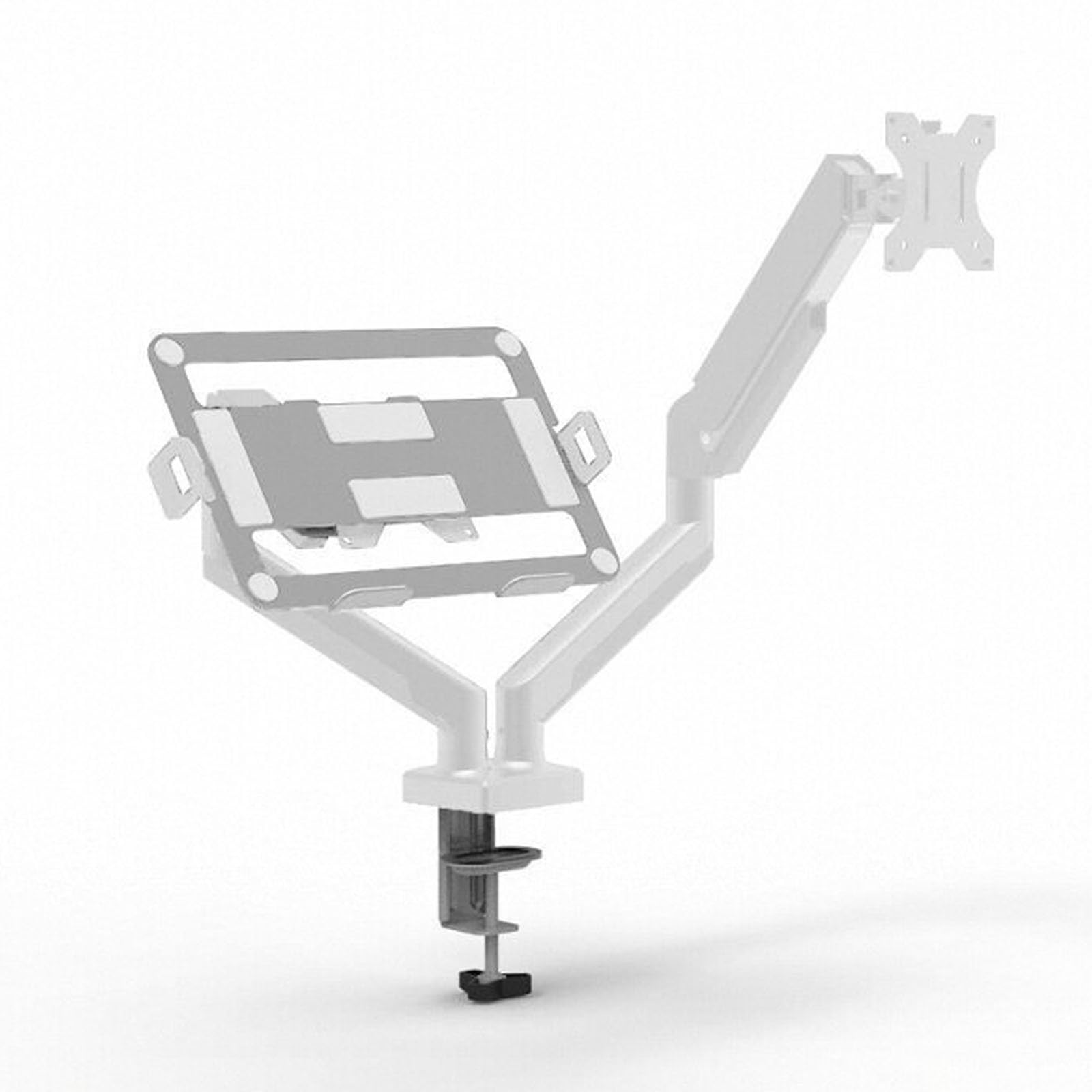 Soporte ergonómico para portátil con brazo mecánico, cómodo reducido la carga en el cuello, acero al carbono para portátiles de 13 a 17 pulgadas, accesorios de negocios
