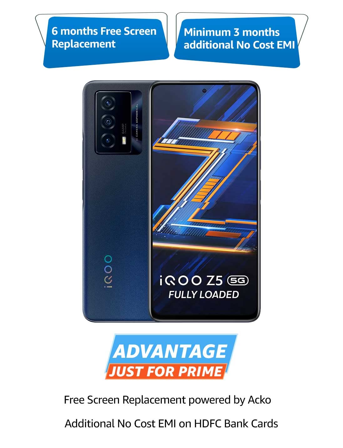 iQOO vivo Z5 5G (Mystic Space, 8GB RAM, 128GB Storage) | Snapdragon 778G 5G Processor | 5000mAh Battery | 44W FlashCharge Product Image 3