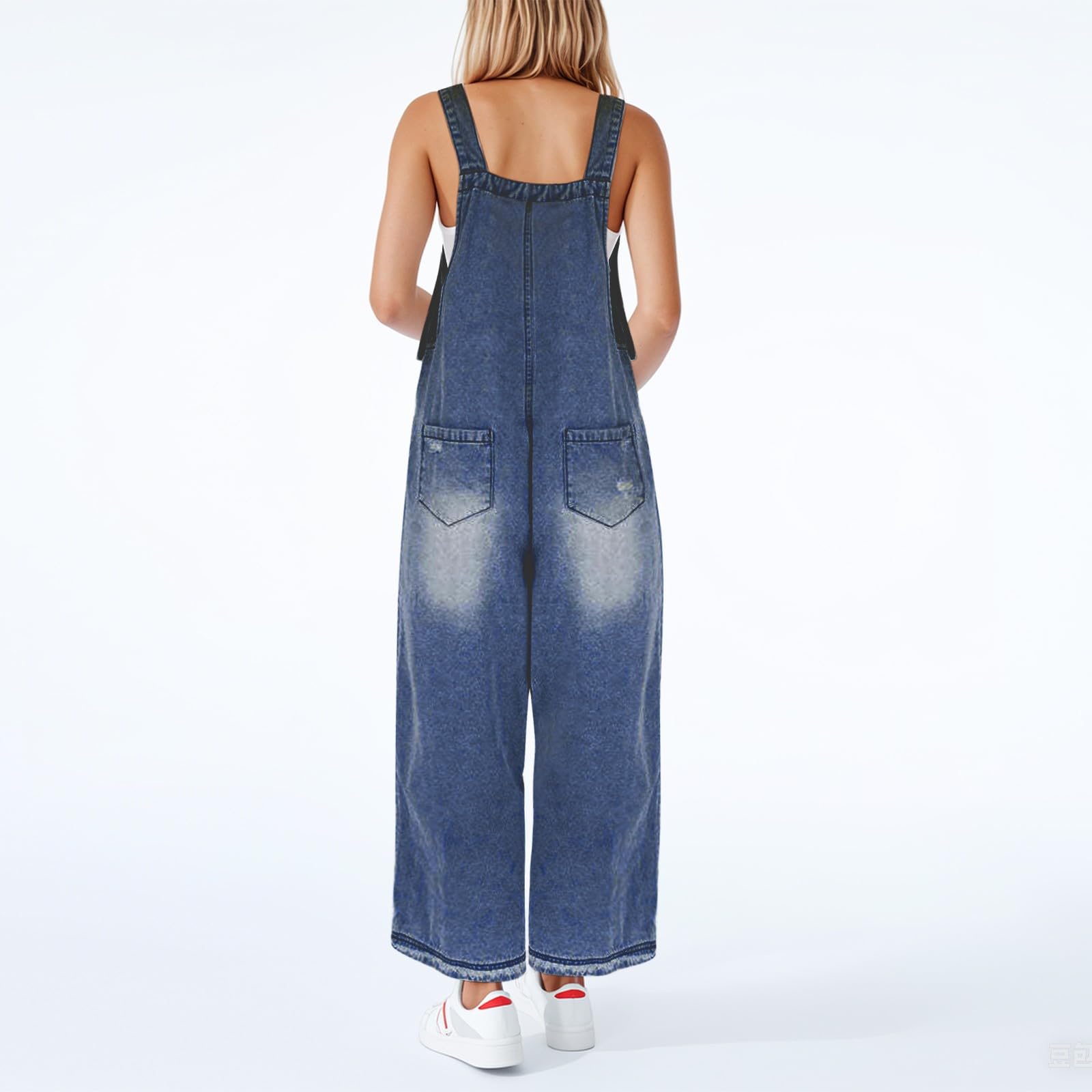 Peto Mujer Vaquero Mono Largo Disfraz Invierno Primavera Tejanos Vestir Monos Ligero Trabajo Jumpsuit Algodón Pantalones Casual para