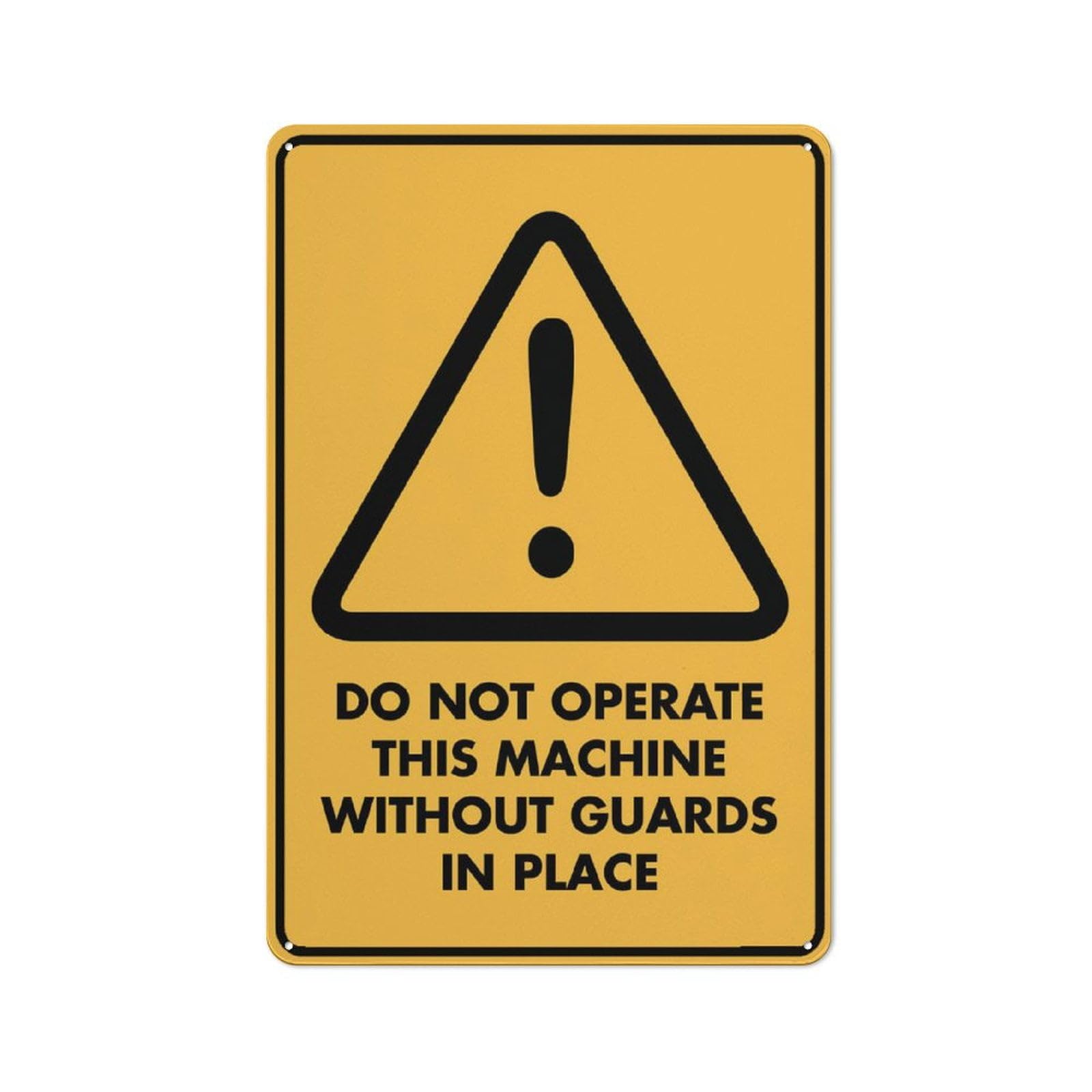 peiyeety Beware DoOperate Sign Metal Signs 12X8 Inch Rust Free Aluminum,Uv Ink Printing,Durable/Weatherproof Outdoor for Home