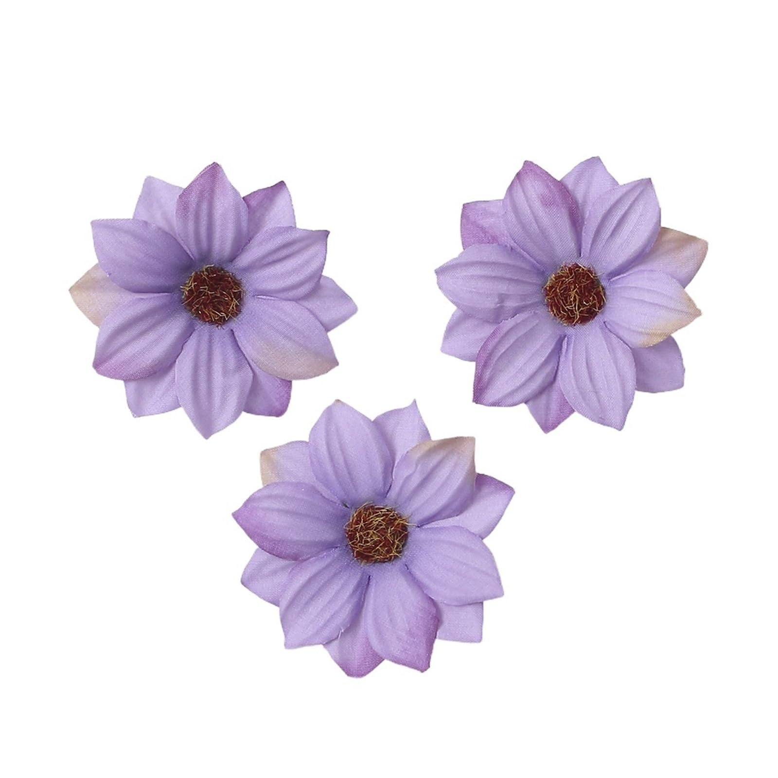 Casetlong 10/20Pcs Artificial Flowers Silk Simulation Living Room Kitchen Decoration Wedding Decor DIY Accessories(Purple,20pcs)