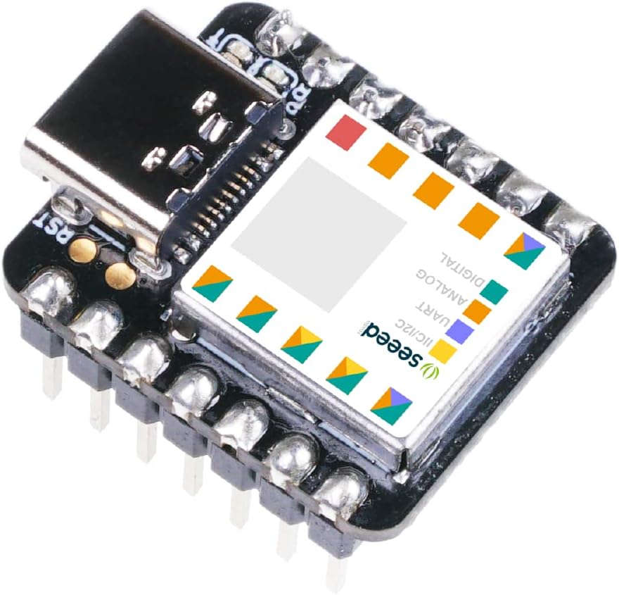 Seeed Studio XIAO SAMD21 (Pre-Soldered) The Smallest Arduino Microcontroller Based on SAMD21 with Rich Interfaces, 100% Arduino IDE Compatible, desiged for Projects Need Arduino Micro, 1pc.