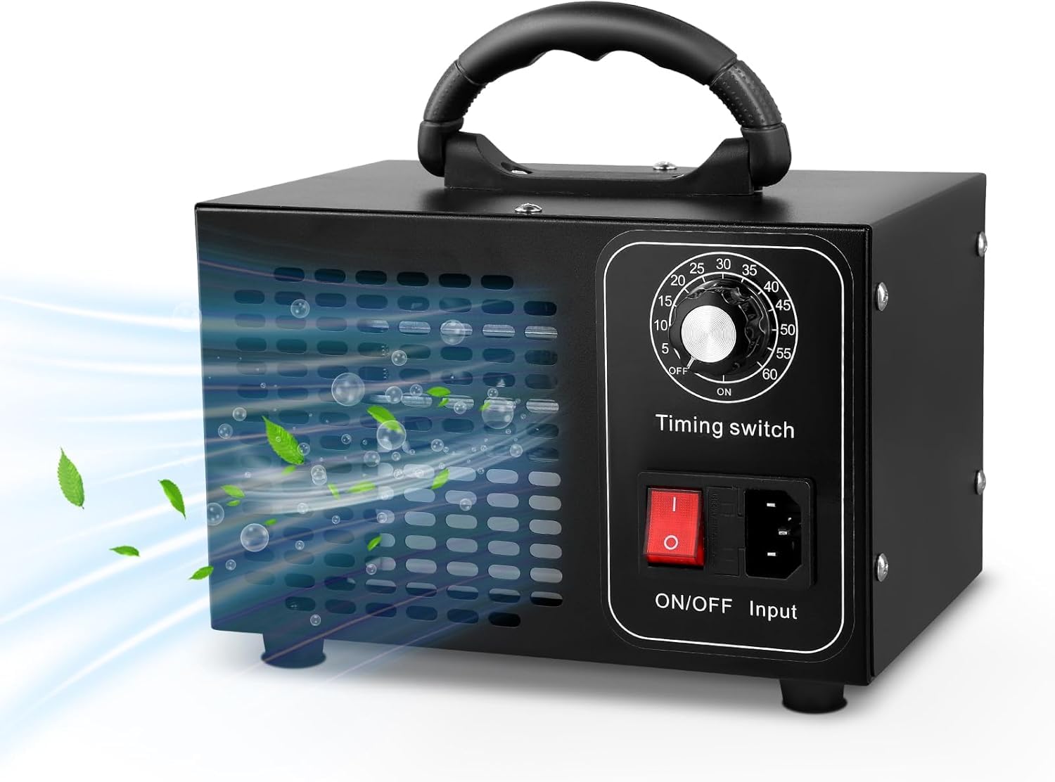 Generador De Ozono 60000 Mg/H,Ozono Hogar Purificador De Aire,Maquina De Ozono,Temporizador De 60 Minutos,Ozonizador Para Coche,Oficina,Garaje,Apartamento