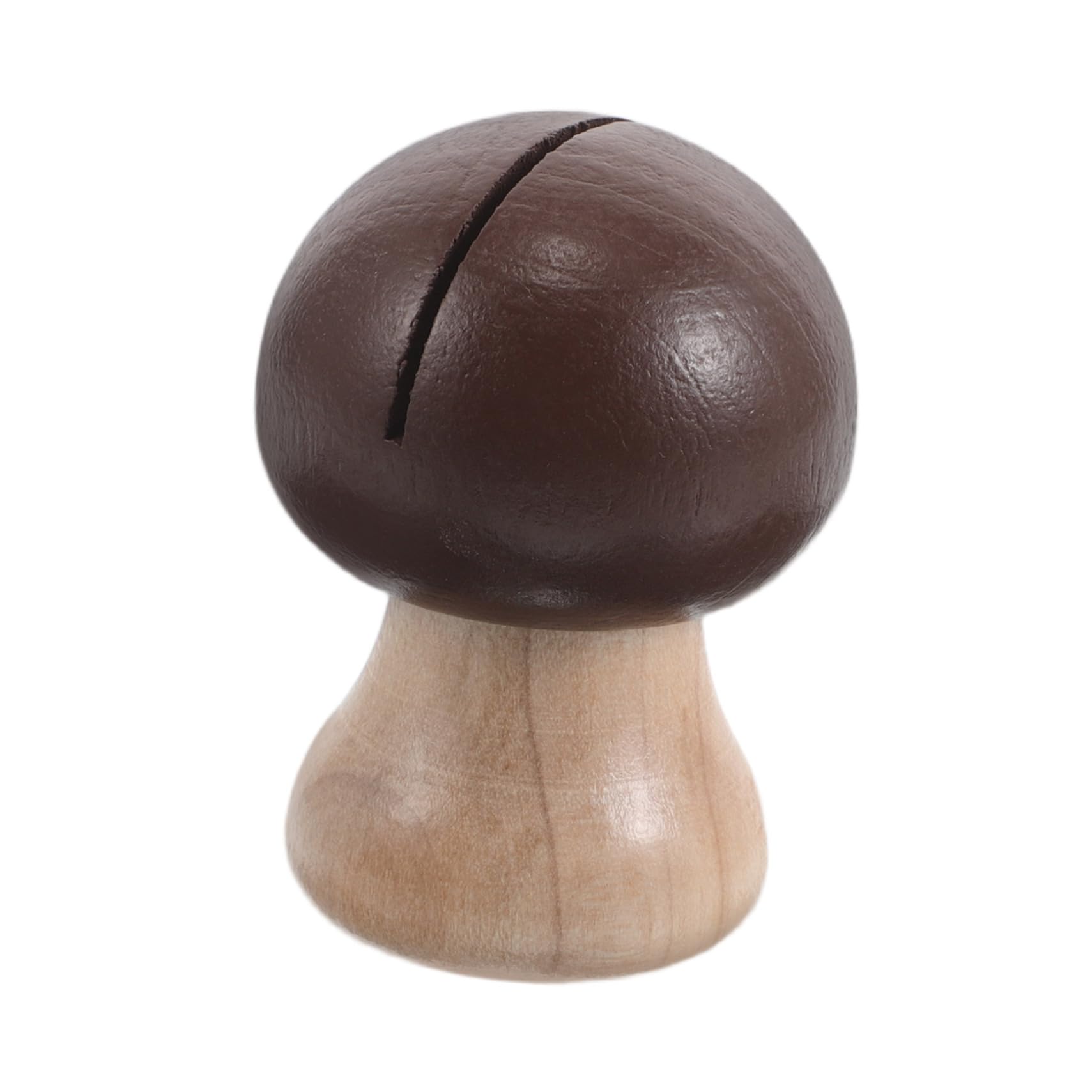 VILLCASE Cute Mushroom Wooden Memo Clip Holder Creative Note Stand for Desk Decor Playful Office Decoration Unique Photo and Note Holder Compact and Lightweight Desktop Organizer