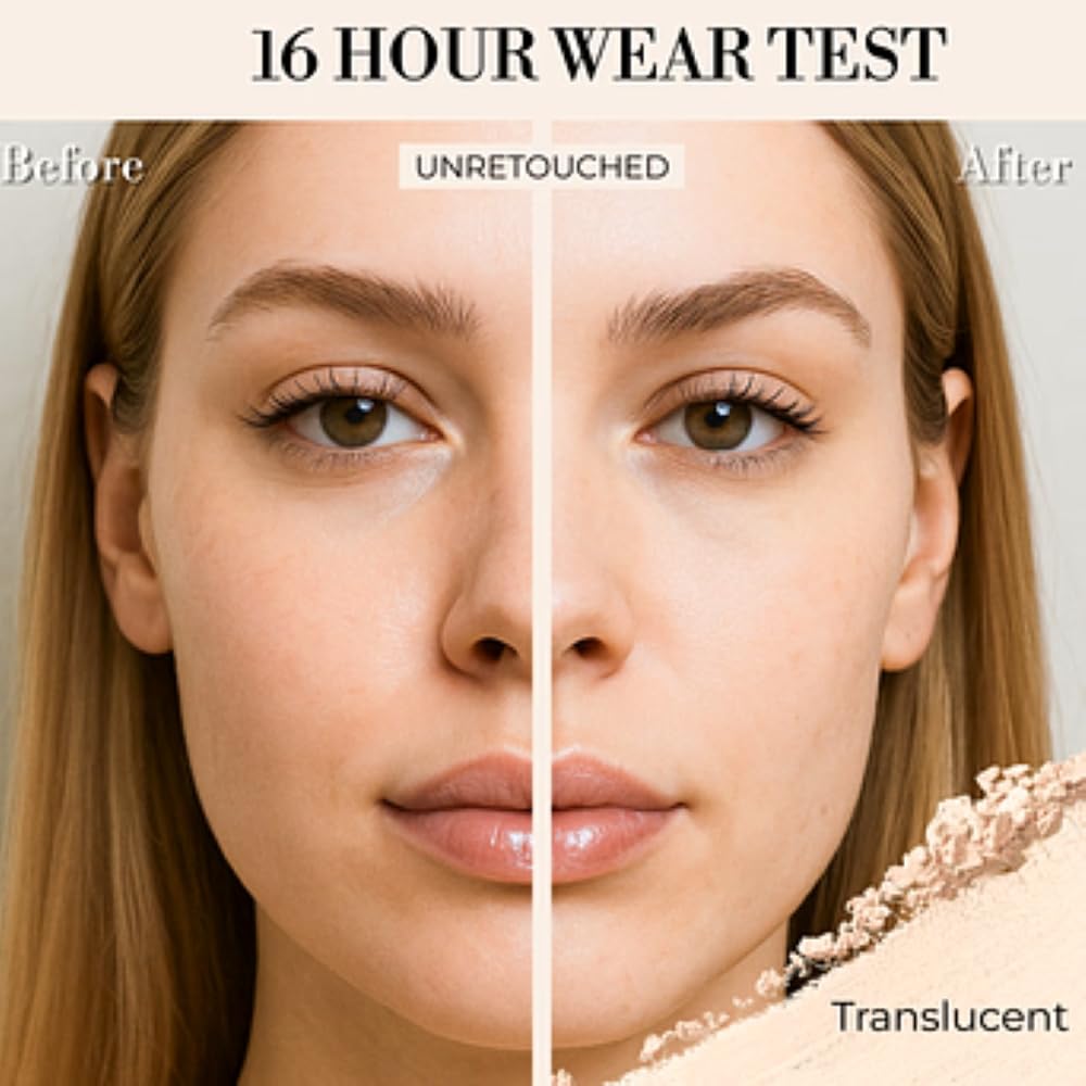 Luminess Airbrush Blur Translucent Loose Setting Powder - Pore Minimizer Face Powder, Weightless, Talc-Free, Moisture-Resistant Formula for All Skin Tones, Extends Makeup Wear, Shine-Free Finish - Image 4