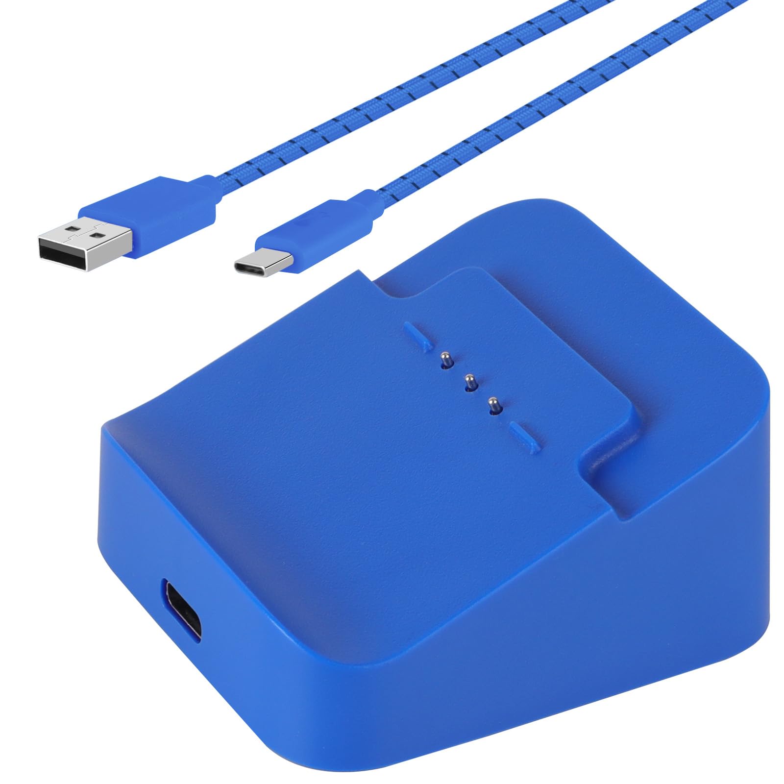 Vanpark Charging Station Dock &amp; Charging Cable Cord for Xbox Elite Wireless Controller Series 2, Charging Set for Xbox One Elite 2 Controller (Blue)
