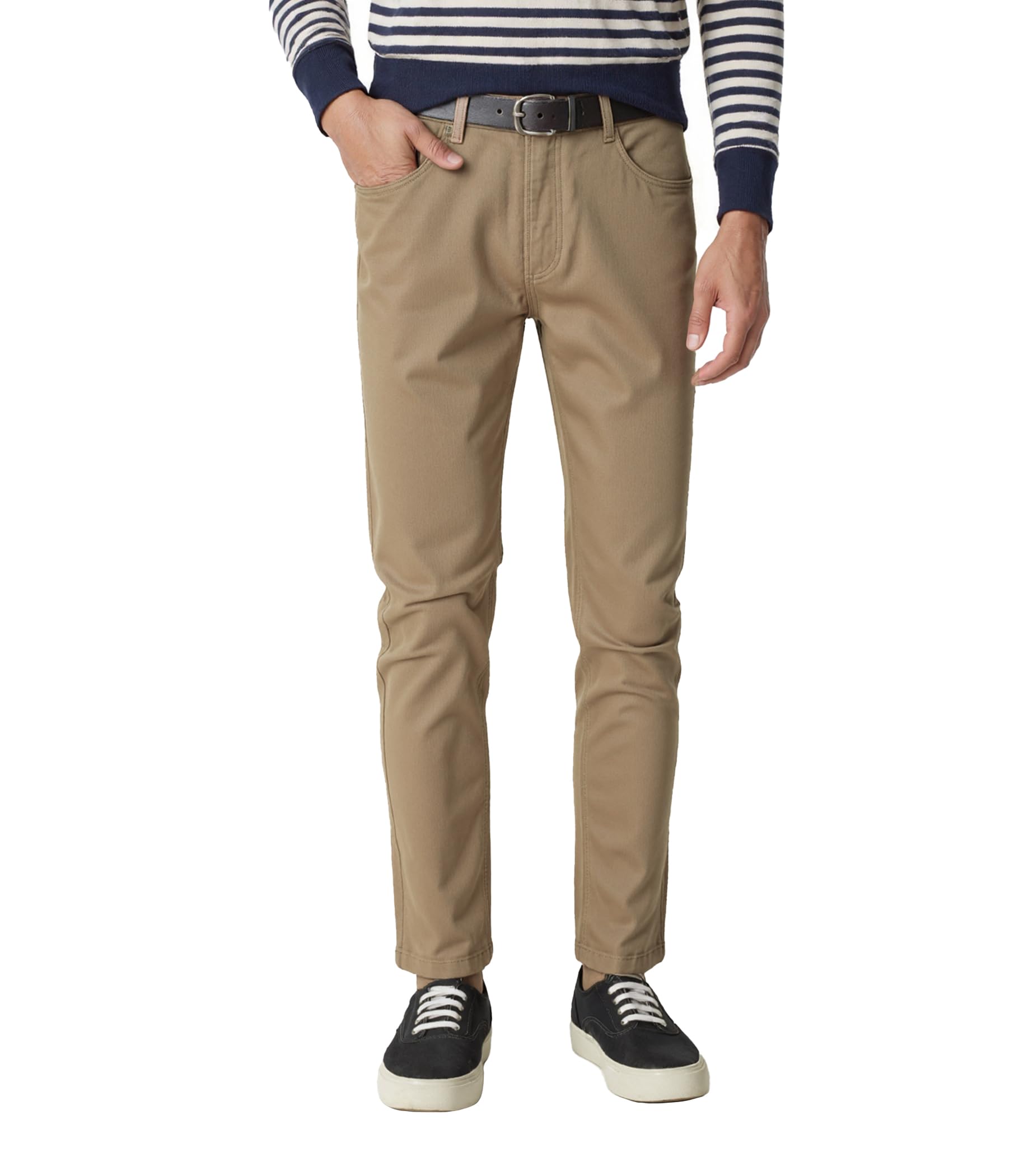 Men's Athletic-Fit Chino Pants Slim Fit Modal Stretch Trousers