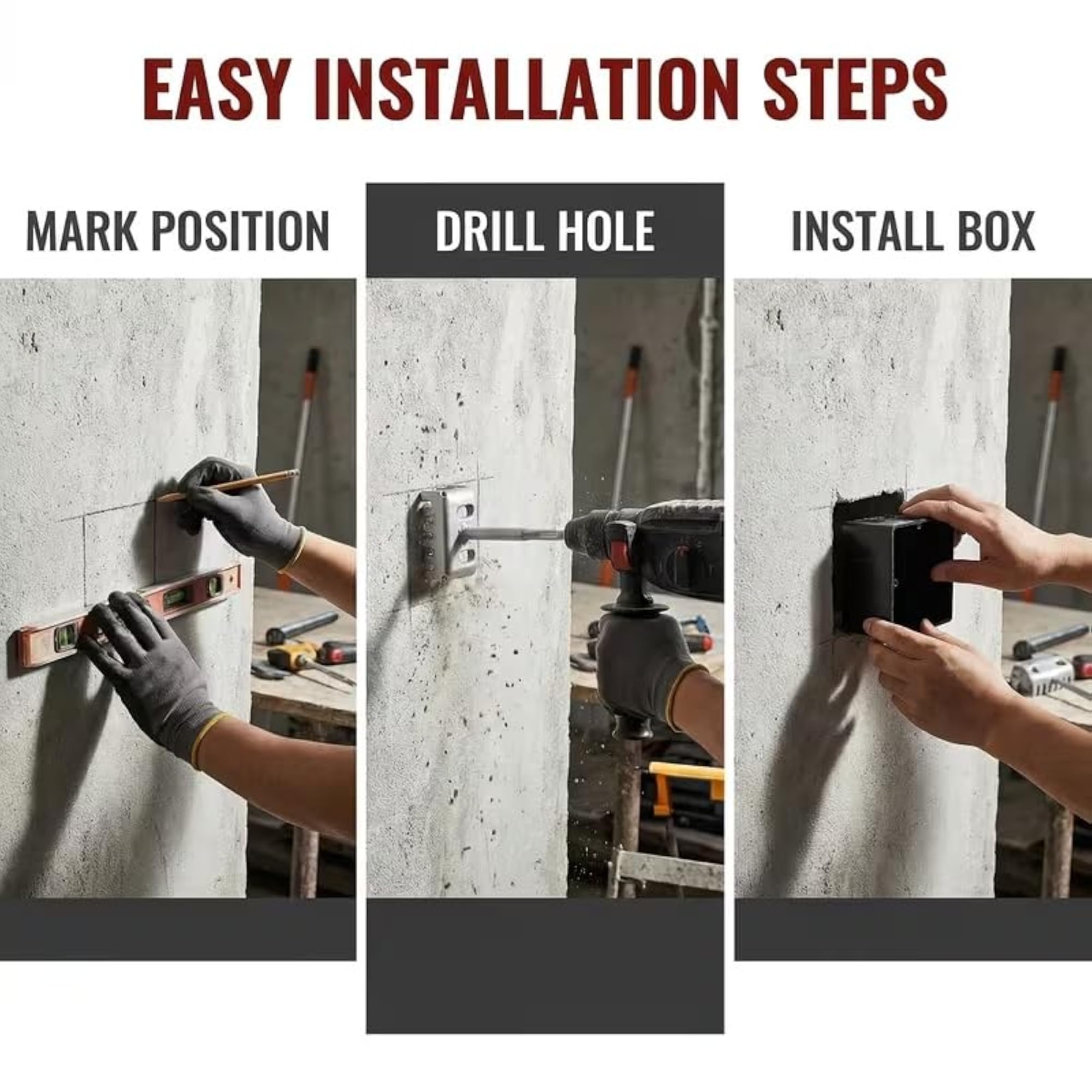 Chisel Tool for Electrical Switch Box Socket Punching