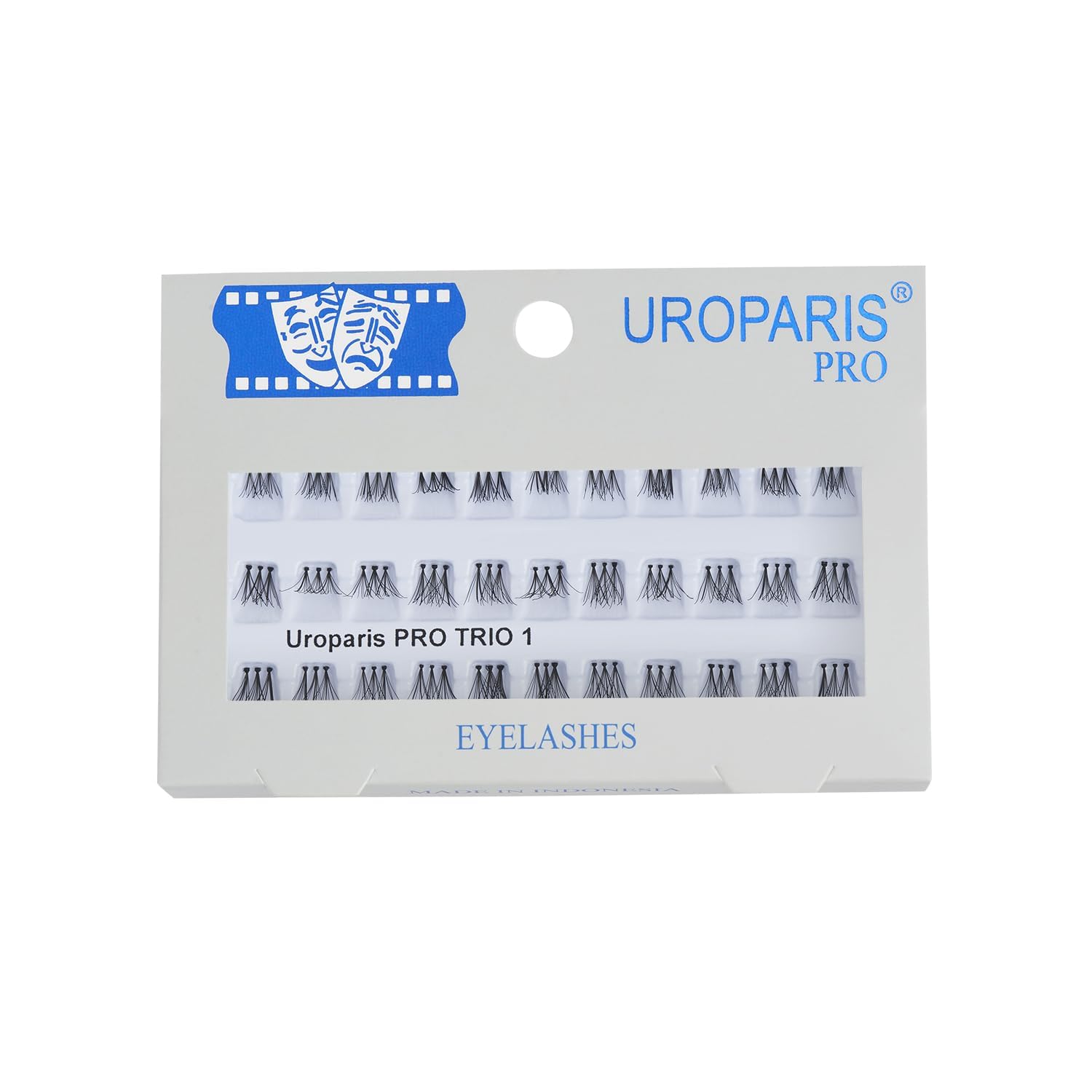 Uroparis PRO Trio 1 Eyelashes for Women — Handmade Eye Lashes | Individual Eye Lashes with Virgin Hair | Volumizing & Lightweight | Glam, Gorgeous & Unique Eyelashes (Black) - 1 Pcs-image-20