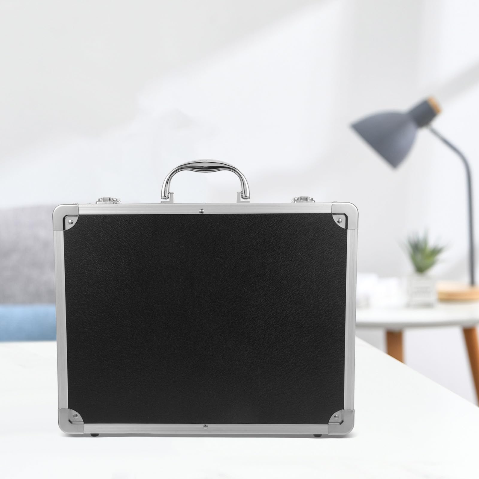 SHINEOFI Valigetta per Attrezzi in Lega di Alluminio Portatile Grande Capacità di Stoccaggio e Funzione Multiuso per Storage e Trasporto Professionale