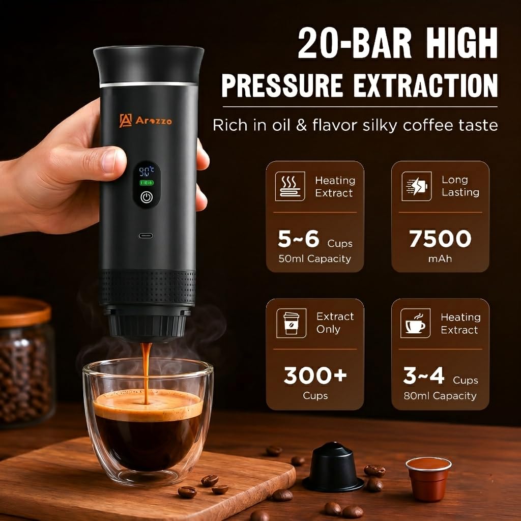 Portable Espresso Machine - Travel Coffee Maker -3