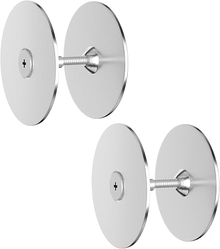 Placa de cubierta de orificio de puerta de 2-5/8 pulgadas de diámetro, placa de cubierta de orificio para pomo de puerta, placa redonda, placa de