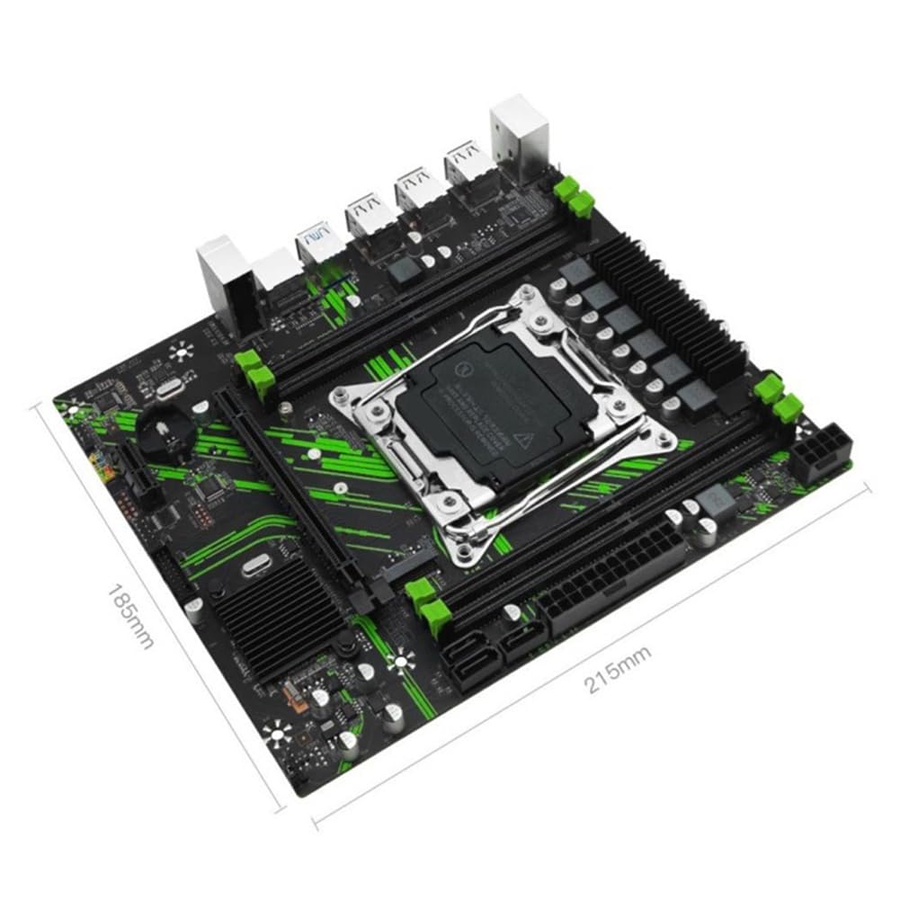 Scheda Madre X99 PR9 per Processore CPU LGA 2011-3, Kit Completo, Supporta 4 Moduli di RAM DDR4, M.2/NVME M.2 con Processore CPU E5 2666v3, Interfaccia 3.0