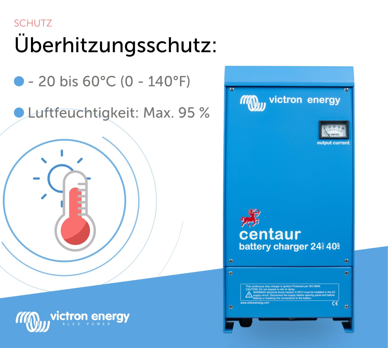 Victron Energy Centaur 24-Volt 40 Amp 3 Bank Batterie Ladegerät