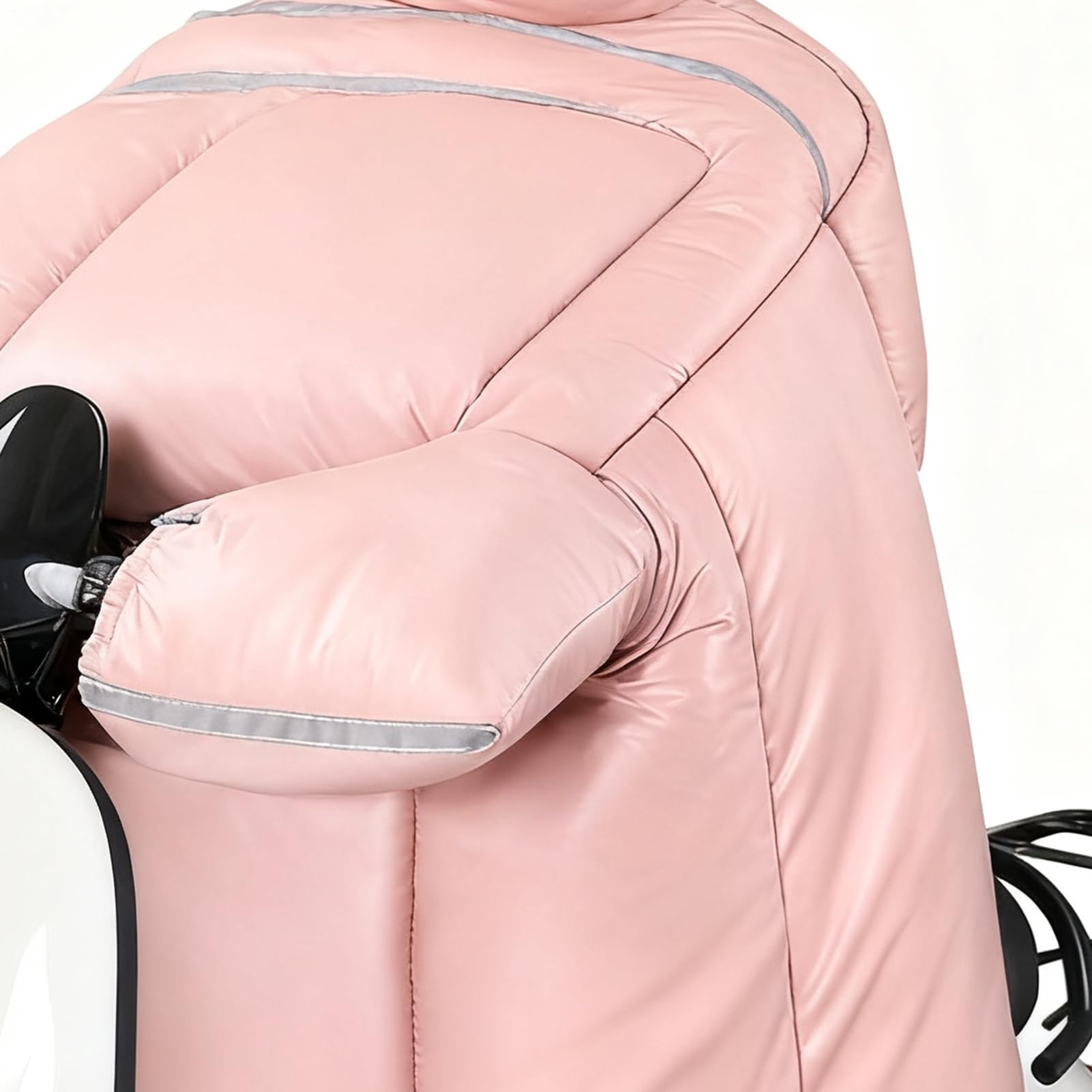 Grembiule da moto, coperta trapuntata impermeabile per equitazione invernale, guanti integrati con fodera in peluche, protezione per le ginocchia, per donne, uomini, motociclisti, scooter, viaggi