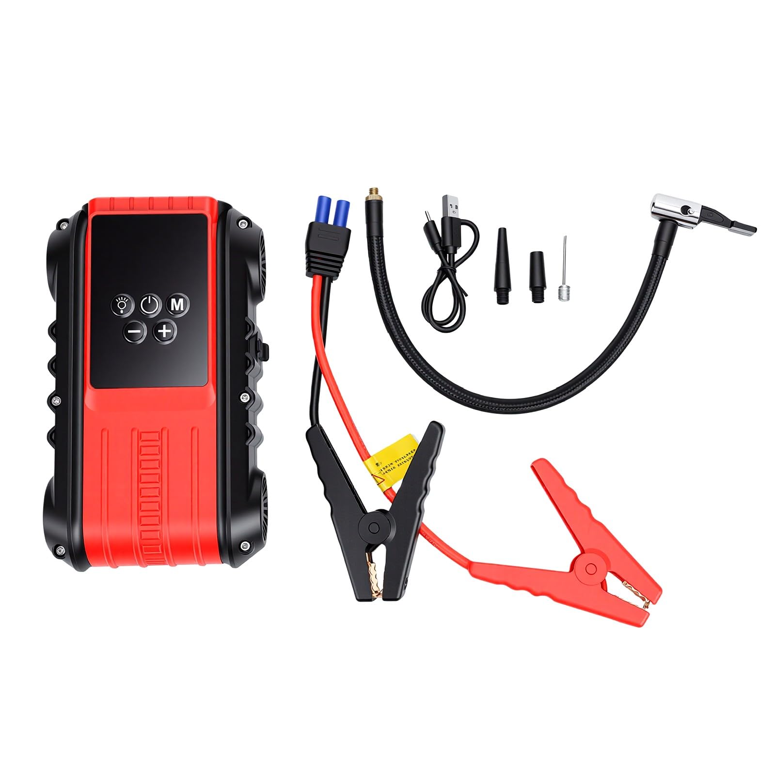 Jiawu Démarreur de Secours 800 A avec compresseur d'air pour 12 V