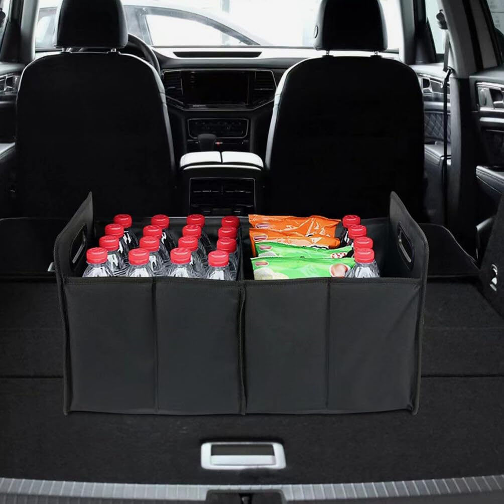 CALLARON Organizador Negro de Oxford Plegable de Tela Maletero de Coche