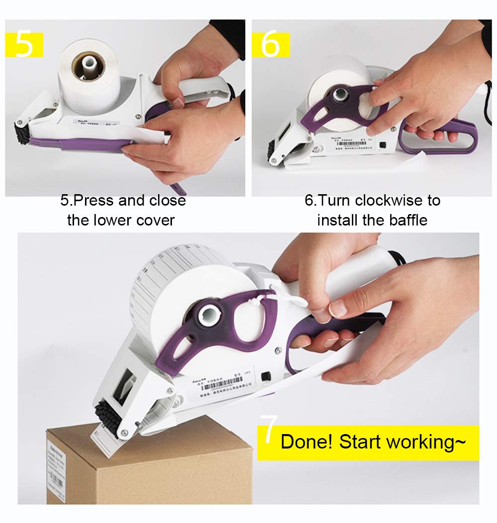 Hanchen Label Applicator, Portable Barcode Applicator Gun ...