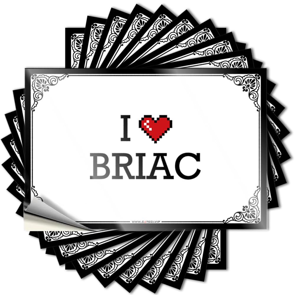 Saying - Square Case I Love Briac for Western Teenage(6X9CM)