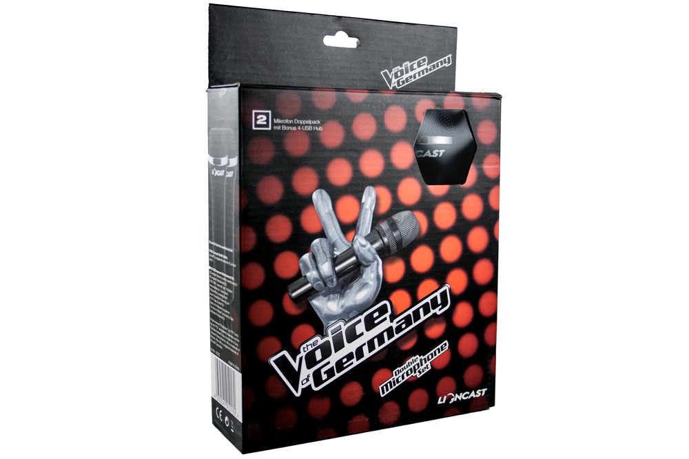 Voice of Germany Mikrofon 2-er Set