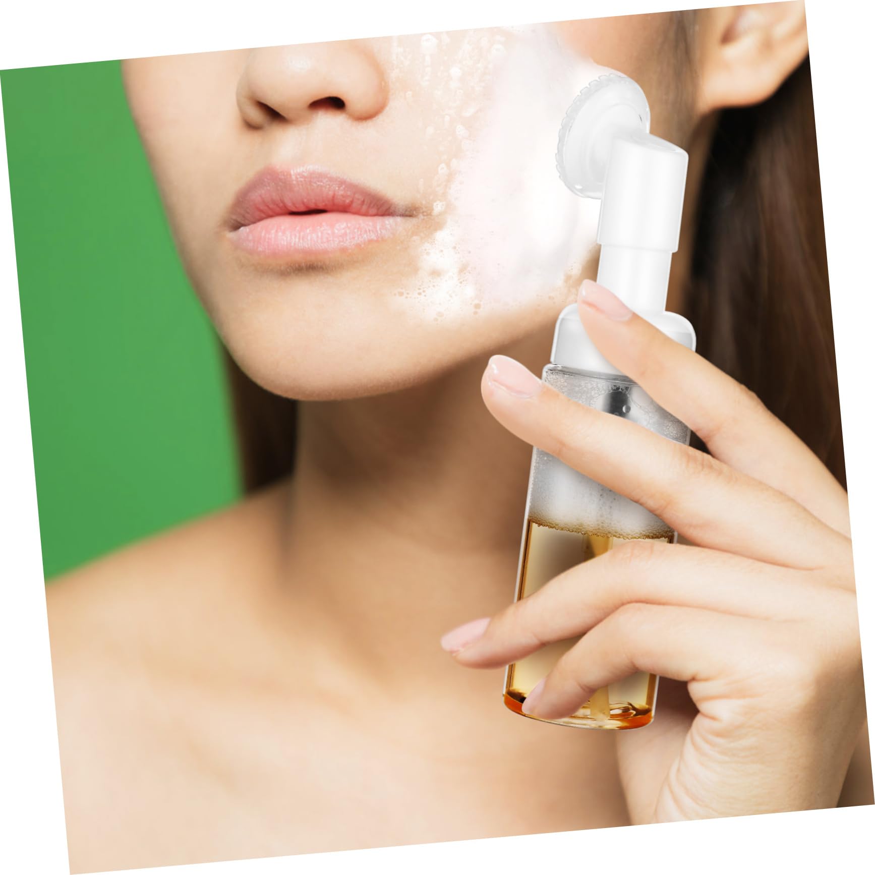Healeved 20stücke Foaming Pump Flaschen Teilig Mit Bürstenkopf Leere Flaschen Für Gesichtsreinigung Reise Auslaufsicherer Seifenspender Mit Sanften Bürsten Für Effektive Reinigung