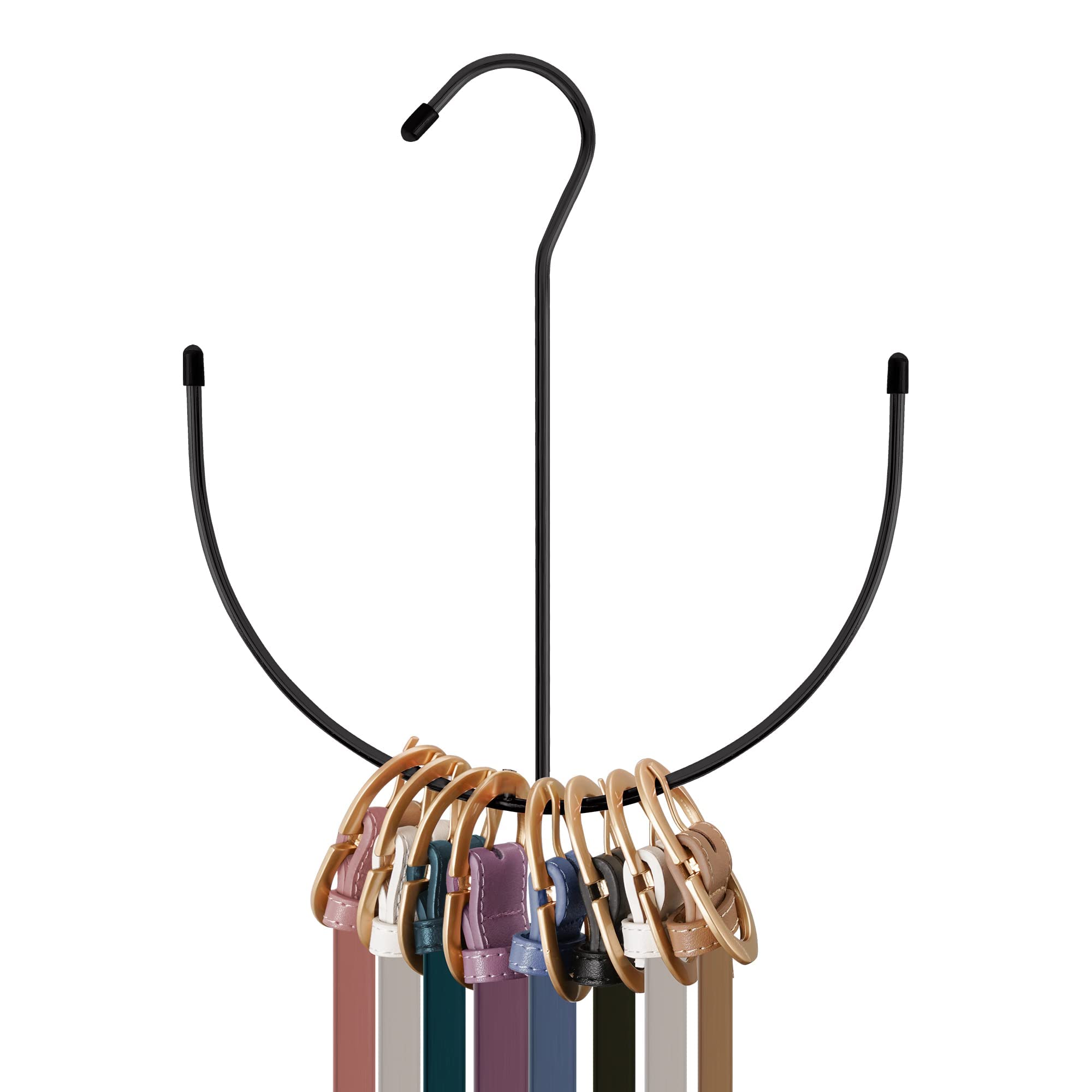 Belt Organiser, Sleek Hangers for Wardrobe, Multipurpose Storage for Wardrobe Accessories, Efficient Space Management for Urban Professionals, Foldable Hanger Design with Anchor Shape-image-9