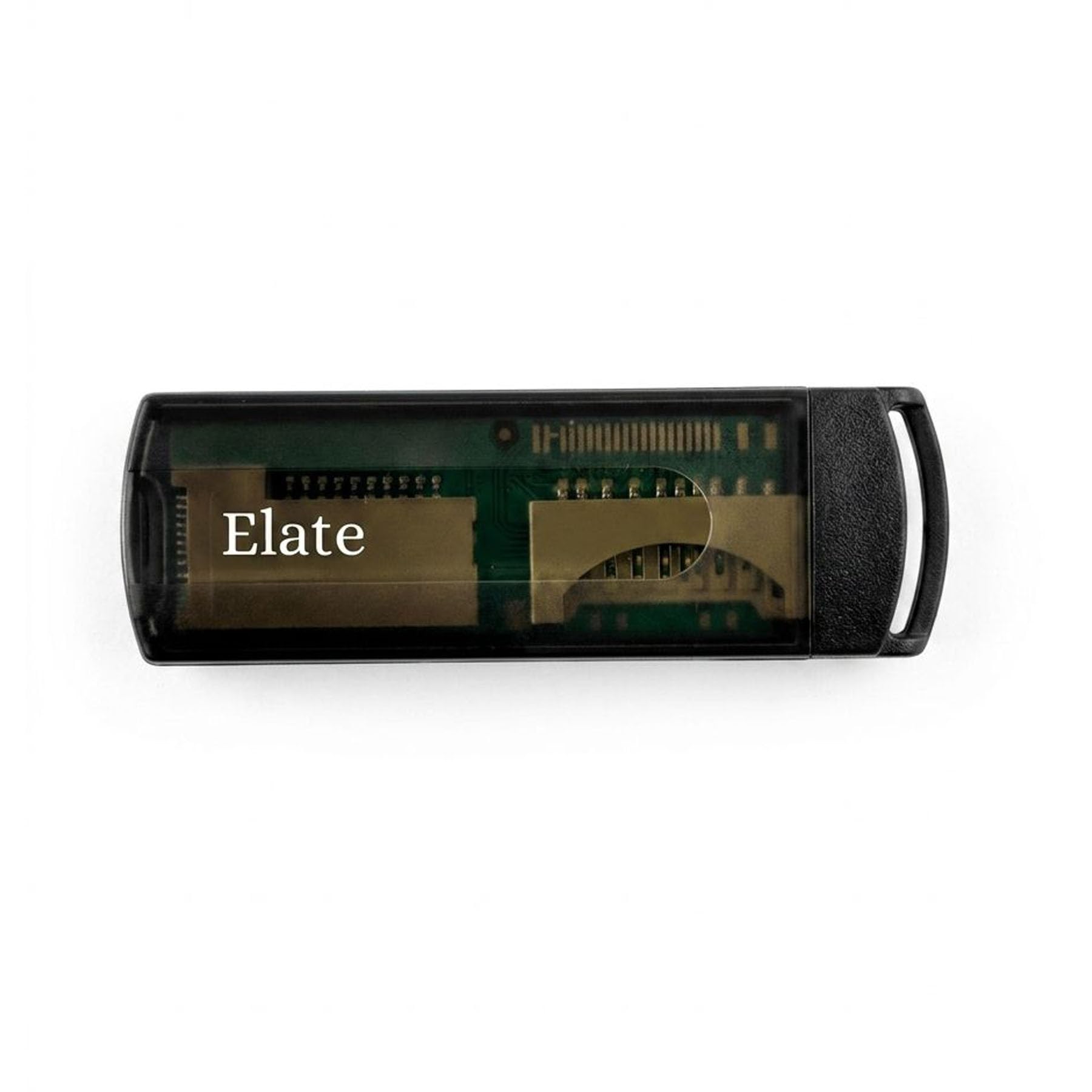 elate elt-200cr usb card reader, compact and portable, grey