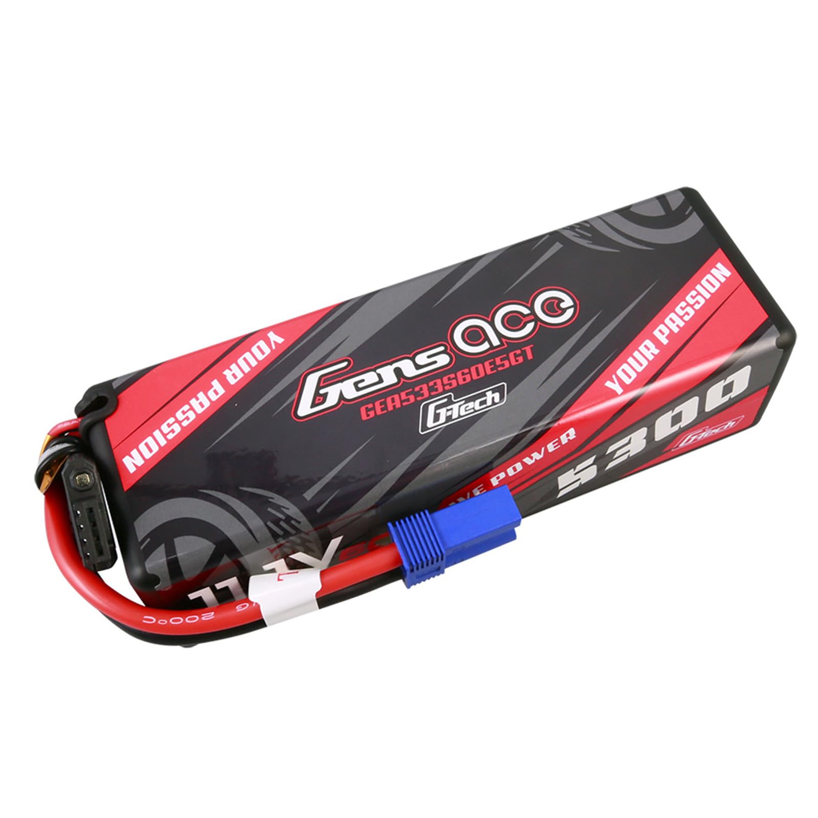 Gens ace G-Tech 5300mAh 11.1V 60C 3S Lipo Battery HardCase 15# with EC5 Plug-image-37