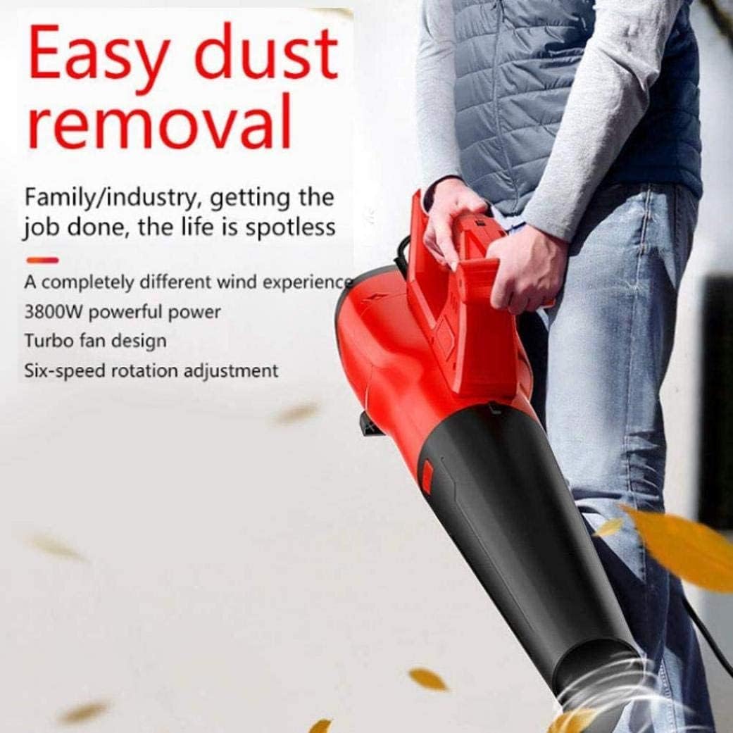 6-Speed Leaf Blower Electric Gardening Tool Powered Sweeper Handheld Vacuum Sweeper for Patio Yard Lawn and Garden