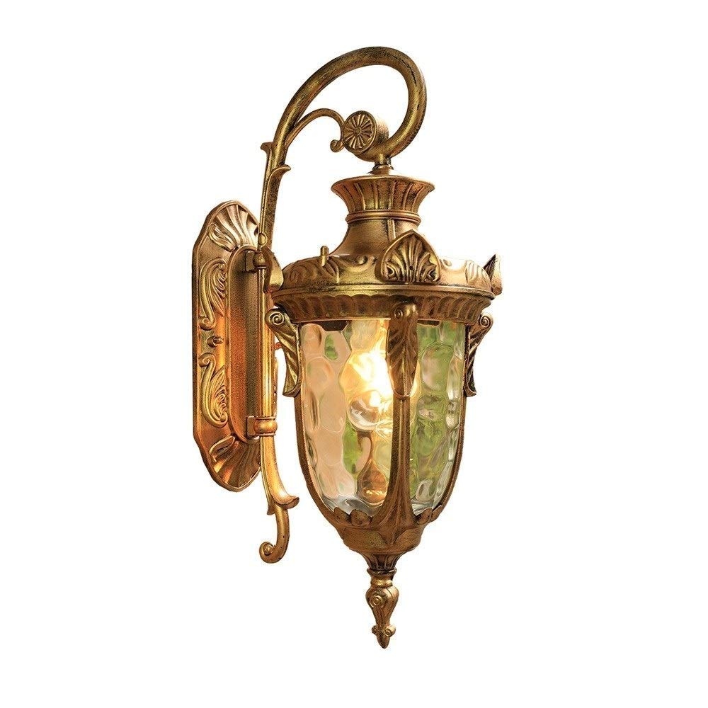Lumière murale tradition extérieure étanche grand modèle en verre lanterne victorienne