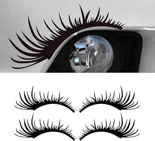 cueclue 4 calcomanías para faros delanteros de automóvil calcomanías sexys para automóvil 98 x 43 pulgadas calcomanías para carrocería universales