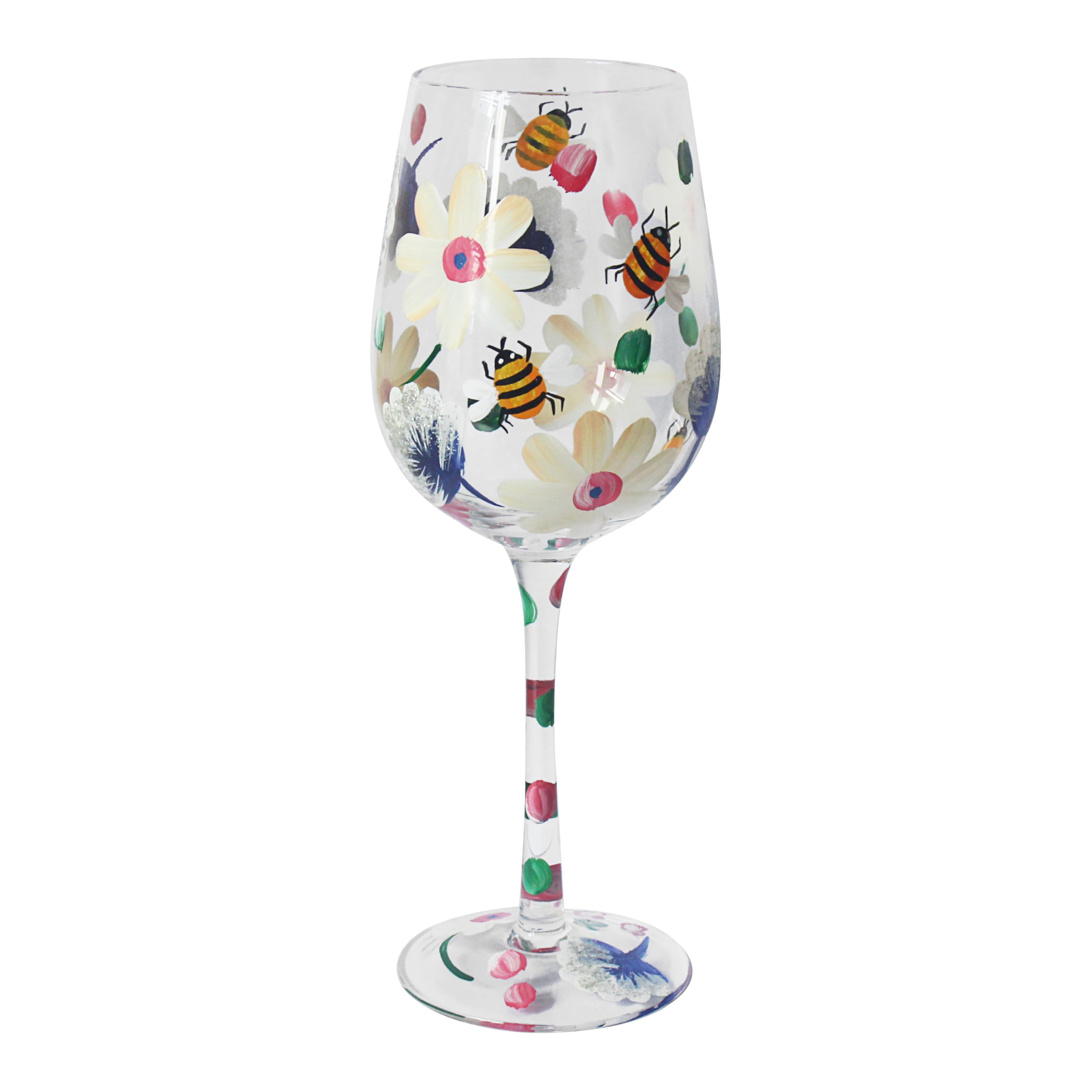 Lesser & Pavey Busy Bees Wine Glass Lynsey Johnstone for Home & Restaurants