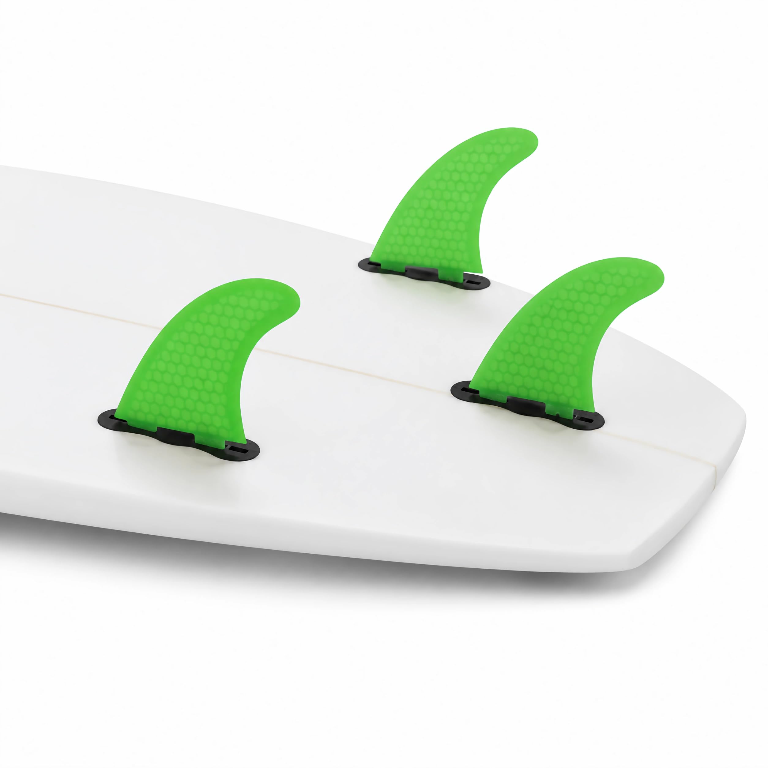 Paddle Board Fin Replacement, 3Pcs for FCS G3, G5, G7 Surfboards, Green G7