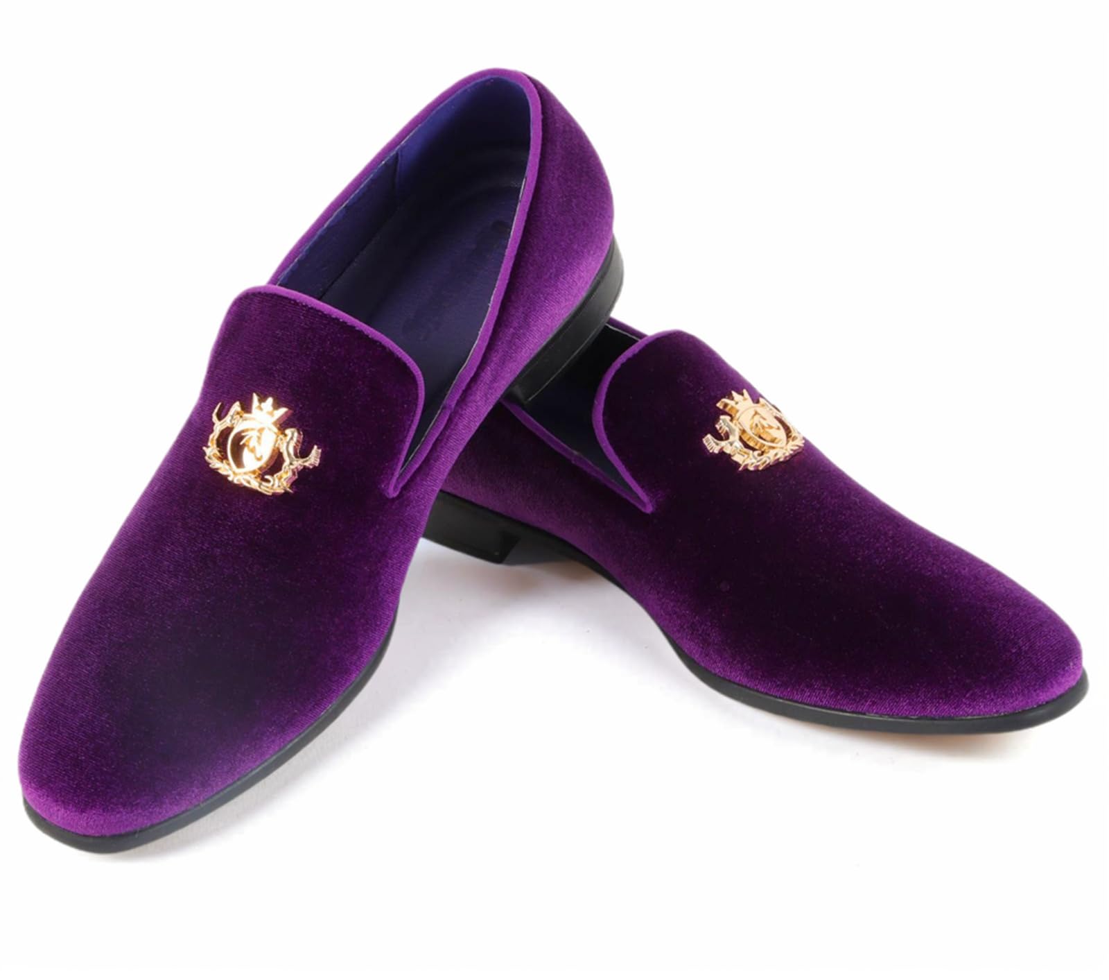 Men's Multiple Colors Penny Slip-on Velvet Loafer Cushioned Suede Tuxedo Dress Shoes Luxurious Smoking Slipper Party Prom Wedding Shoes Comfortable Lightweight