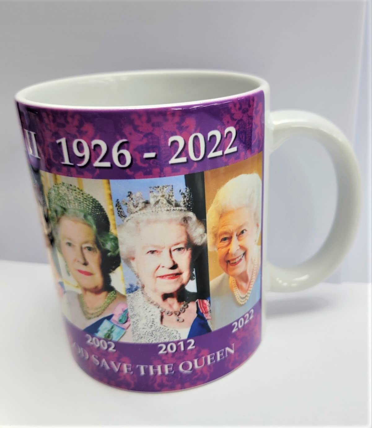 FANCYTHAT and SCIFI PLANET Queen Elizabeth II Through The Years Mug