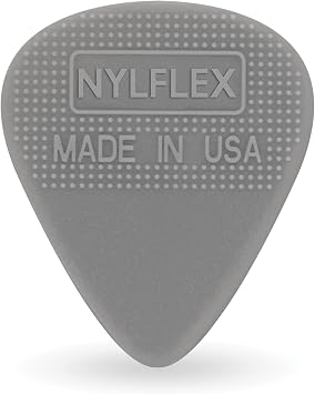 DAddario Accessories Nylflex Guitar Picks - Nylon Guitar Picks with Grip - Great for Vintage Electric Sounds and Acoustic Strumming - 10 pack, Heavy 1.00mm