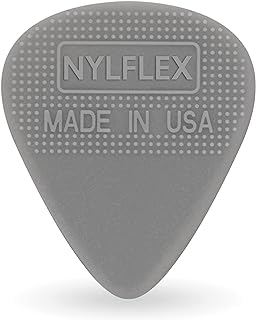 D'Addario Accessories Nylflex Guitar Picks - Nylon Guitar Picks with Grip - Great for Vintage Electric Sounds and Acoustic Strumming - 10 pack, Heavy (1.00mm)