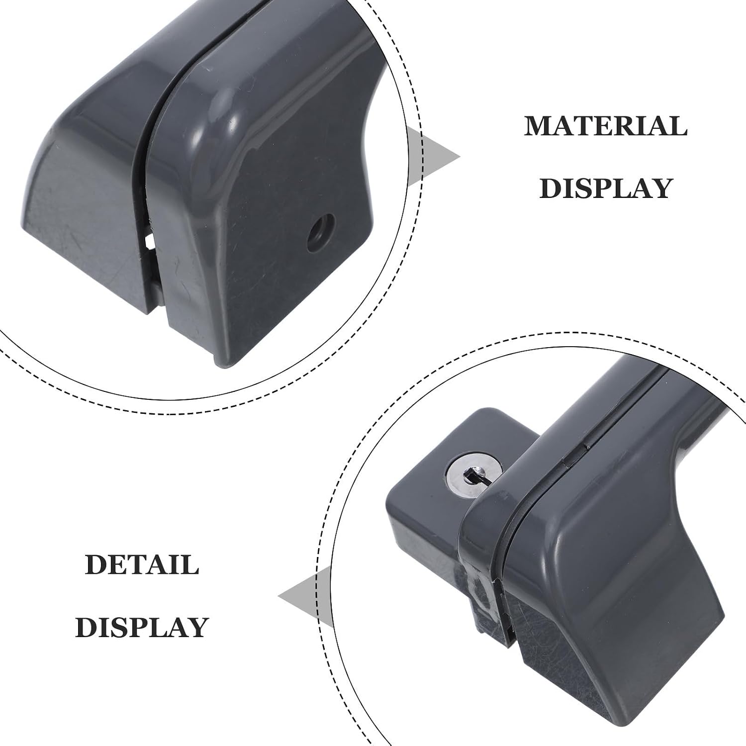 MAGICLULU Commercial Freezer Door Handle Plastic Replacement with Screws