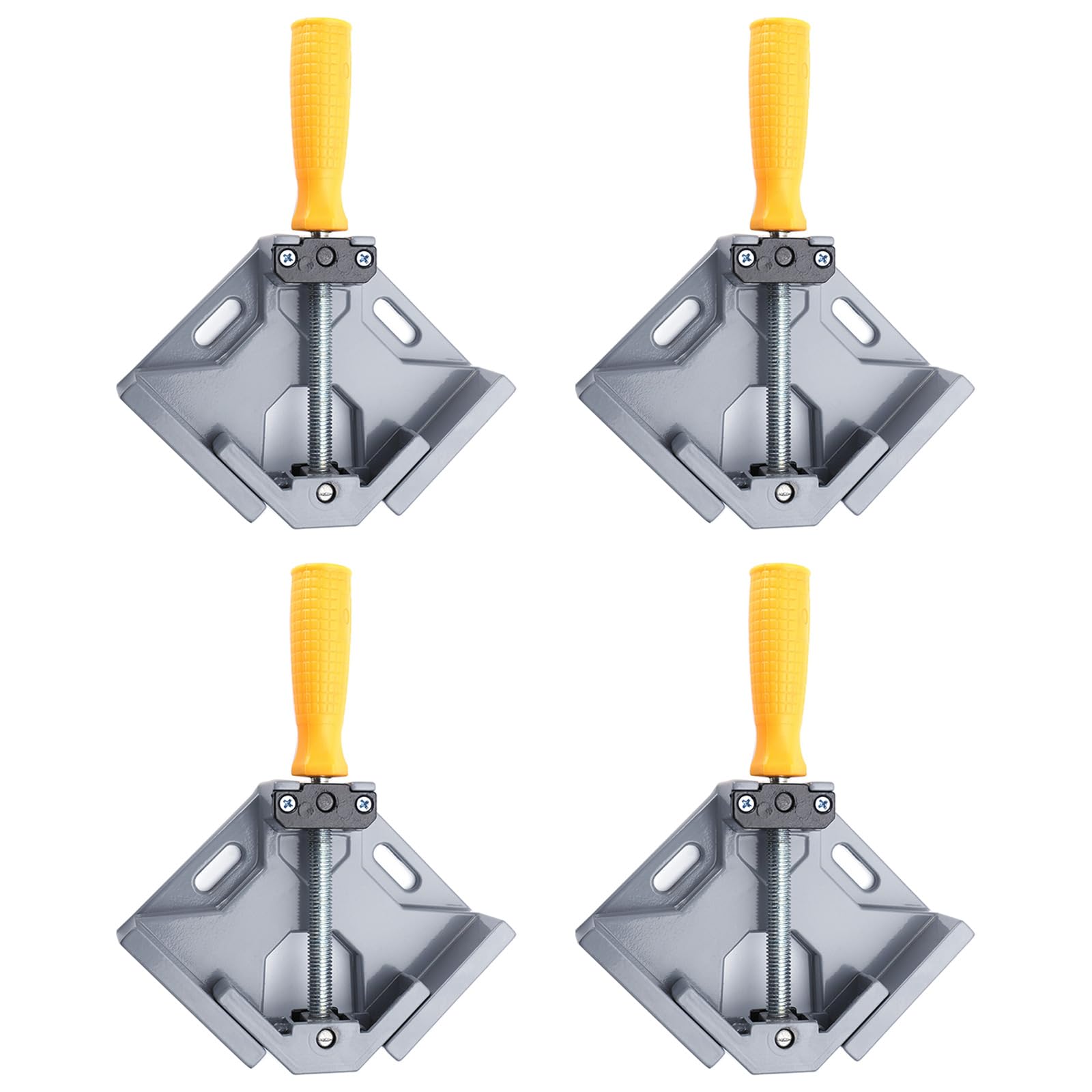 Woodworking 90°Right Angle Clamp for, Woodworking, Hardware Fixing Comfortable Handle Swing Jaw Corner Clamp Tool for Hobbyists
