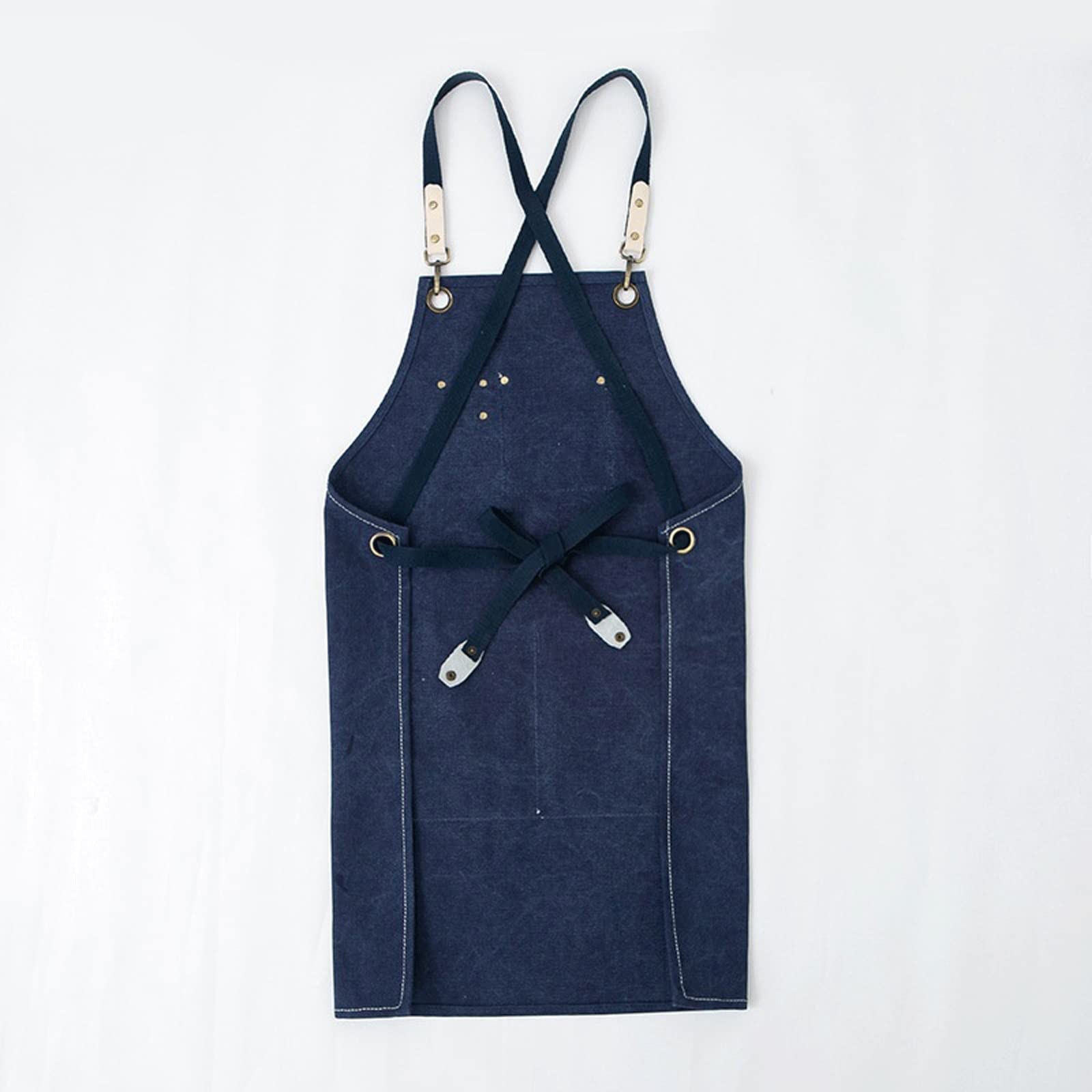 JINGYAN Schürzen Ladies Canvas Kitchen Aprons Men Cooks Job Barbecue Restaurant Bar Shop Cafe Beauty Nail Studio Uniform Tea