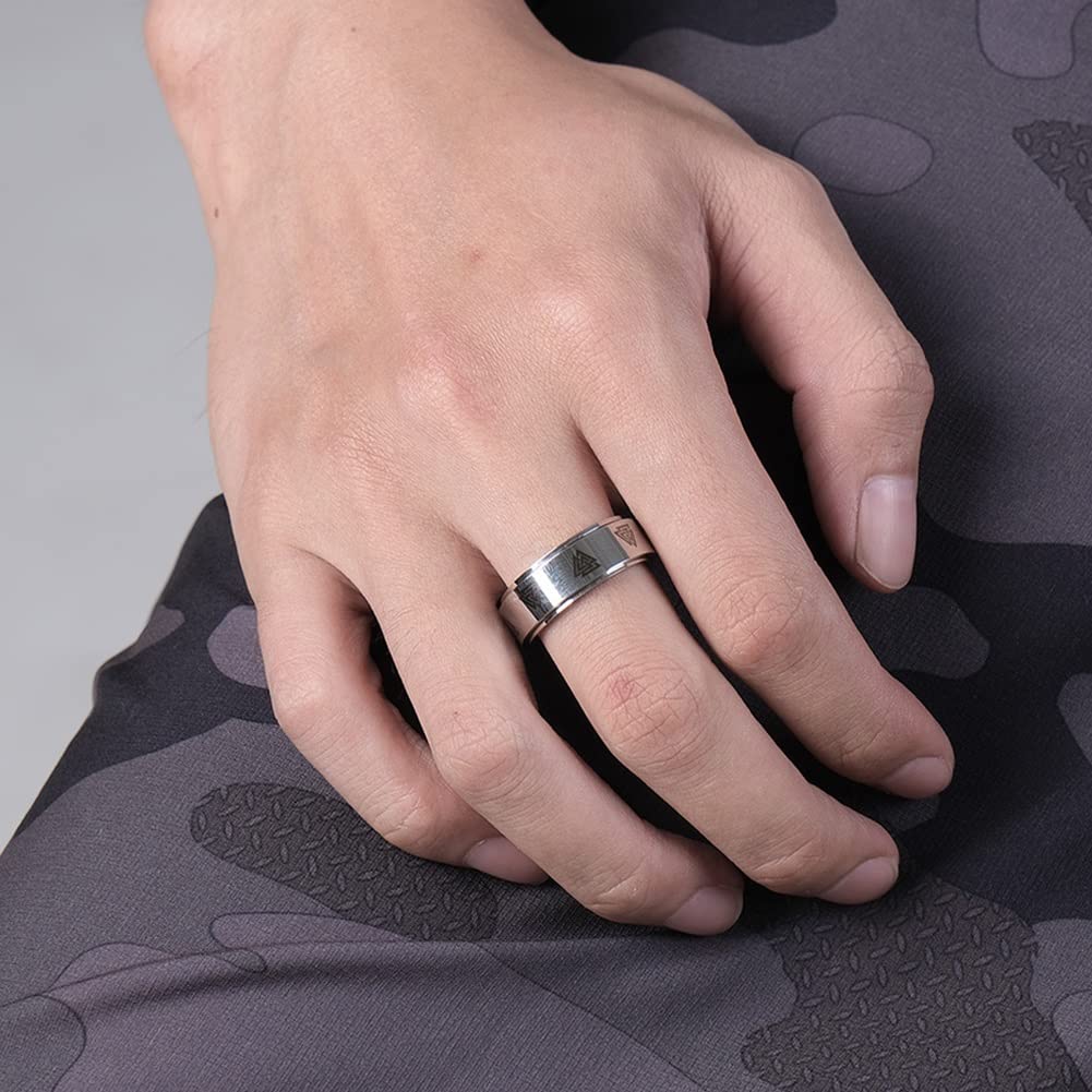 Ringen voor tienermeisjes, Viking Valknut roestvrij stalen ring
