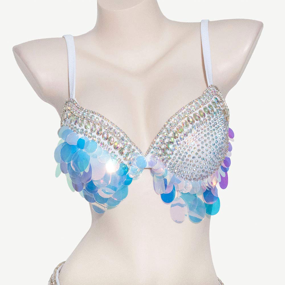 ROYAL SMEELA Sujetador de Cinturón de Danza del Vientre Cinturon y Sujetador Strass Disfraz Baile del Vientre Mujer Traje Danza del Vientre Oriental Conjunto Danza Vientre Ropa Bailarina del Vientre