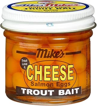 Atlas Mikes Cheese Trout Fishing Bait Eggs, Orange, 1008