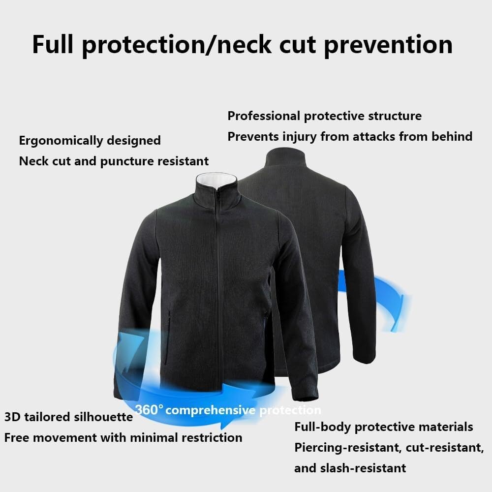 Chaleco protector de nivel 5, ropa resistente a puñaladas, a prueba de cortes y puñaladas, chaleco a prueba de puñaladas, sudadera de cuello alto, utilizada for proteger la seguridad personal